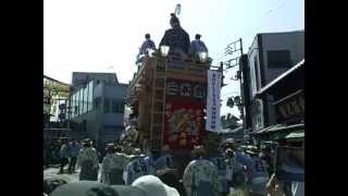 ２０１３年　成田祇園祭　山車・屋台総引き　囲護台三和会の山車