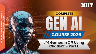 Games in C# Using ChatGPT: Build a Hangman Game with Generative AI (Part 1) | NIIT GenAI Course M9S4