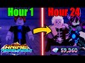 I Played Anime Defenders For 24 Hours And Became Overpowered!