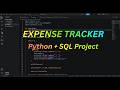 Expense Tracker Project using Python & SQL