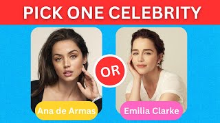 Pick One, Kick One - Female Celebrity Edition | Pick One Celebrity | Celebrity Quiz