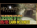 All Cairn Locations Hogwarts Legacy - The Intrepid Explorer Achievement