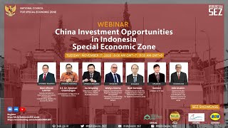 China Investment Opportunities in Indonesia Special Economic Zones