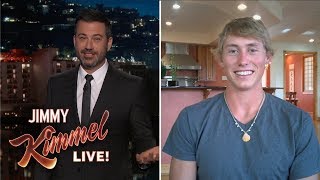 Jimmy Kimmel Interviews 20-Year-Old Attacked by Snake, Bear & Shark