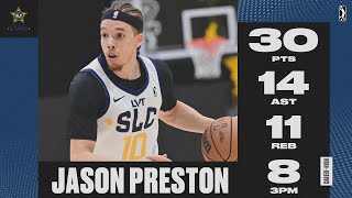 Jason Preston Drops 30 PTS, 14 AST, 11 REB \u0026 8 3PM in OT Thriller Over Legends!