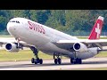 5 VERY HEAVY Airbus A340 takeoffs - Zurich Airport Plane Spotting | 4K