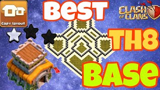 TOP 15 TH8 WAR BASE! TOWNHALL 8 BASE LAYOUT/ CLASH OF CLANS