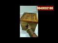 மகாலட்சுமி தேக்கு மர பணப்பெட்டி கல்லா பெட்டி money wooden cash box theiku maram panam pettei