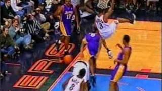Allen Iverson Sick Dunk over Kobe Bryant vs LA Lakers 99/00 NBA *Rare