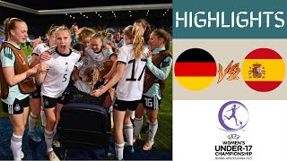 Germany vs Spain UEFA Women's U17 Championship Extended Highlights