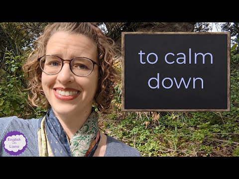 What is a verb for calm?
