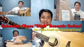 Unboxing Slick Acoustic Guitar | Tips on How to Choose Good Quality Acoustic Guitar for Beginners