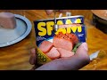 opening and tasting very old spam meat