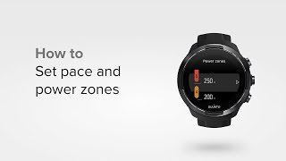 Suunto 9 and Suunto Spartan - How to set pace and power zones