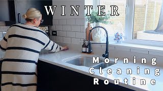 WINTER ❄️ MORNING CLEANING ROUTINE | PRODUCTIVE AND MOTIVATING |