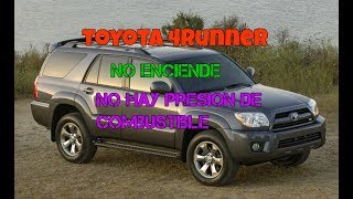 Toyota 4 runner da arranque pero no enciende.Diagnostico paso a paso