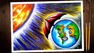 Get Scenery Diwali Drawing With Oil Pastels Pics
