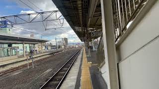 和歌山線普通橋本行きときのくに線普通和歌山行き到着！　和歌山駅