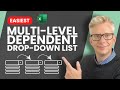 Easiest Multi-Level Drop-Down Lists in Excel!