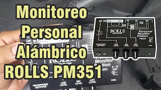 Cómo usar Monitoreo personal con Rolls PM351