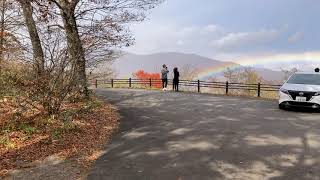 【みどころ】虹がかかる蔵王エコーライン　滝見台　紅葉スポット