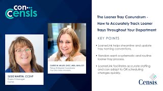 ConCensis | The Loaner Tray Conundrum: Accurately Track Loaner Trays Throughout Your Department