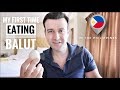 People eating balut for the first time | Philippines Trip 2018