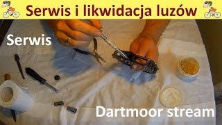 Kasowanie luzów w pedałach. Serwis Dartmoor strem i likwidacja luzów.