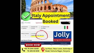 Italy Nulla Osta 2024 seasonal Work Visa appointment available