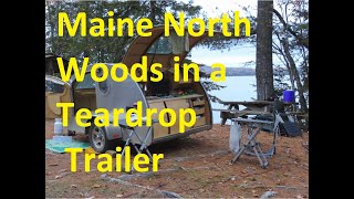 Maine North Woods in a Teardrop Trailer + Subaru  Vistabule Boondocking