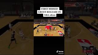 First missed green release in NBA2K22