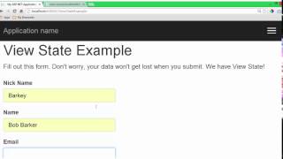 Introduction to ASP.NET Web Forms: Viewstate