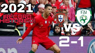 DOBLETE HISTÓRICO DE CRISTIANO RONALDO🔥Cristiano Ronaldo's historic double| Portugal (2) Irlanda (1)