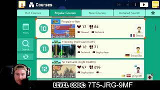 Here We Go Again! Spell S-K-I-P Endless Expert (66 Lives 822 Clears) Family Friendly SMM2