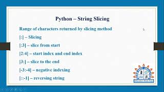 String slicing in Python programming in Tamil