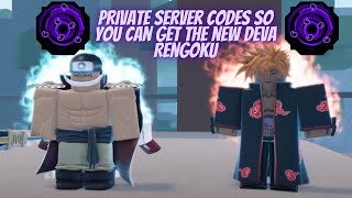 DEVA RENGOKU EVENT PRIVATE SERVER CODES SO YOU CAN GET THE NEW DEVA RENGOKU!