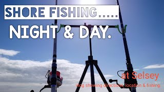 SEA FISHING AT SELSEY. SHORE FISHING, NIGHT \u0026 DAY ON THE SOUTH COAST (East Beach) #fishing #angling