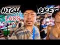 Exploring Laos Street Food Night Market | Sihom Vientiane Center Point Night Market #laostreetfood