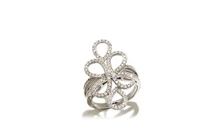 .62ctw Absolute Sterling Silver SwirlDesign Ring