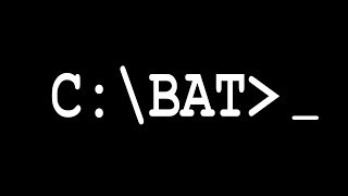 Batch File Tutorial : Advanced technique & expert covers-up √10 of 3