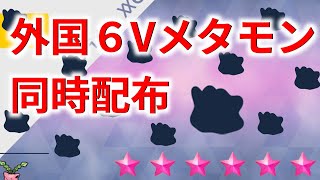 【６V外国語メタモン配布】誰でもOK☆集中配布タイムあり☆同時配布【ポケモンSV】