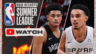 Brooklyn Nets vs San Antonio Spurs - Full Game Highlights | August 15, 2021 NBA Summer League