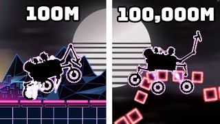 NEON - How the Map Looks at 100,000 meters? Hill Climb Racing