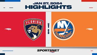 NHL Highlights | Panthers vs. Islanders - January 27, 2024