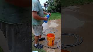 Pretreating with a downstream injector #pressurewashing #diy #sodiumhypochlorite