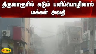 திருவாரூரில் கடும் பனிப்பொழிவால் மக்கள் அவதி | Thiruvarur | Snow Fall | Fog