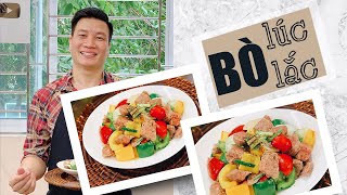 BÒ LÚC LẮC – Món nhậu ngon lại còn nịnh mắt | Cùng Cháu Vào Bếp