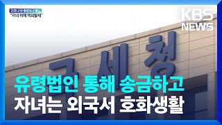 역외탈세로 자녀 거액 지원…“전형적인 부자탈세” / KBS  2022.02.23.