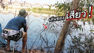 ❗อารมณ์เหมือน(เหยื่อในตำนาน) ตกปลาช่อนหน้าดินเหยื่อสด | คันไม้ไผ่ | fishing