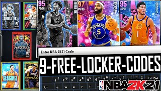 9 FREE LOCKER CODES RIGHT NOW 2K21 - YOU NEED THESE LOCKER CODES FOR FREE GALAXY OPAL BARON DAVIS!